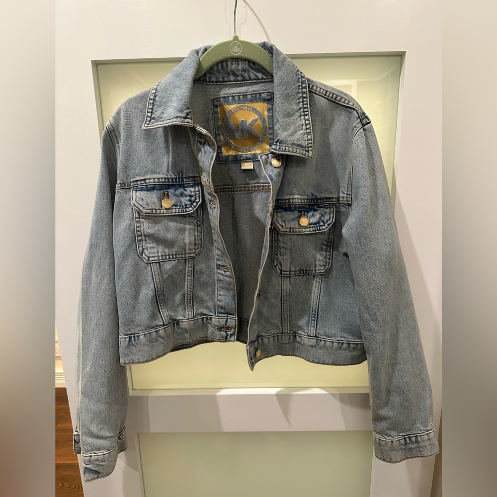 NYT Michael Kors Cropped Denim Jacket